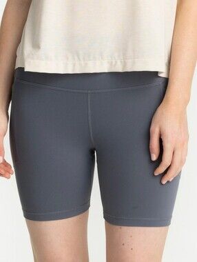 Free Fly All Day Pocket Shorts Women 6" Small Bike Athletic Running Storm Cloud
